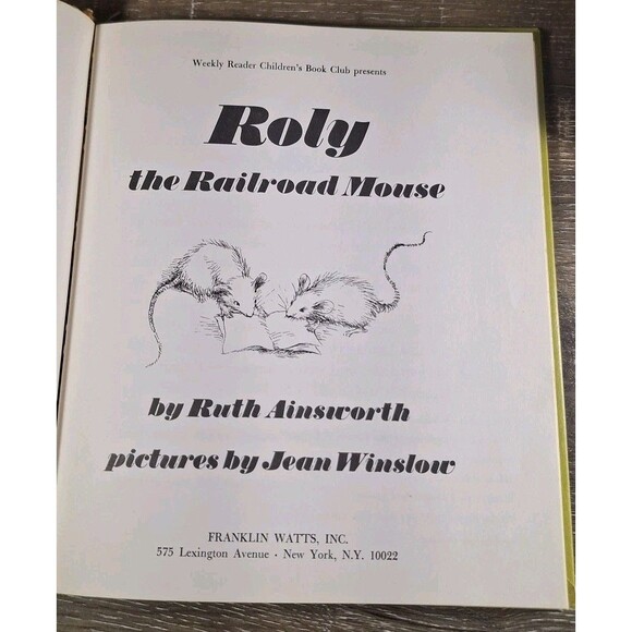 Roly The Railroad Mouse by Ruth Ainsworth (1969 vintage) Weekly Reader Hardcover - Picture 4 of 7